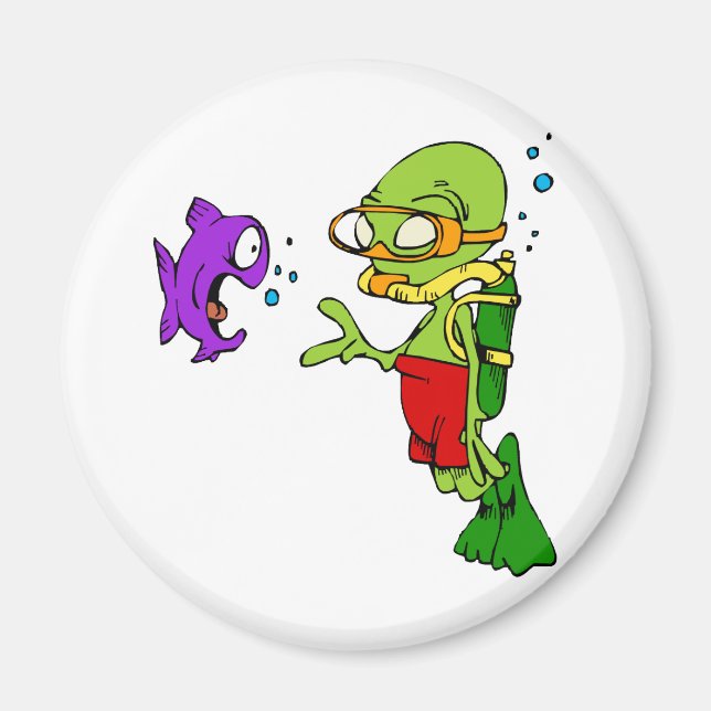 Aimant Alien de plongée sous-marine (Devant)