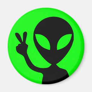 Aimant Alien du panneau de la paix
