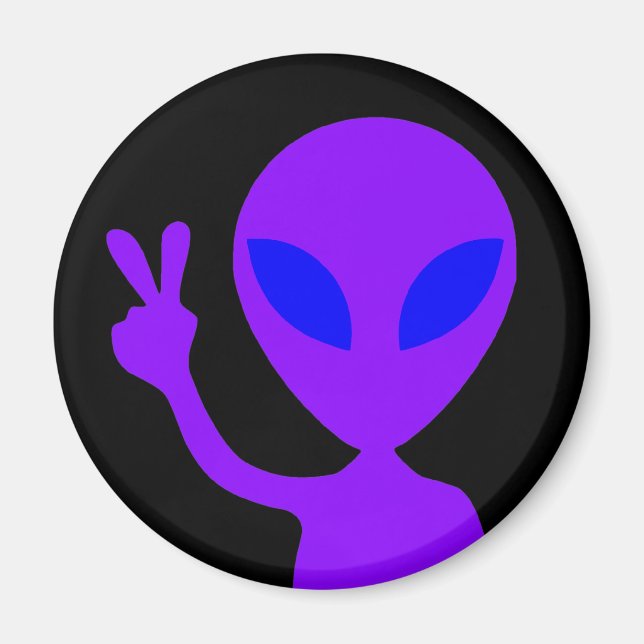Aimant Alien du panneau de la paix (Devant)