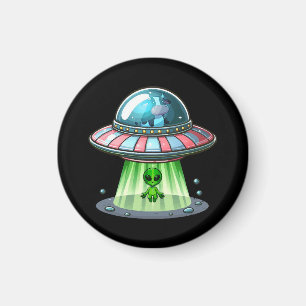 Aimant Alien enlevant une vache