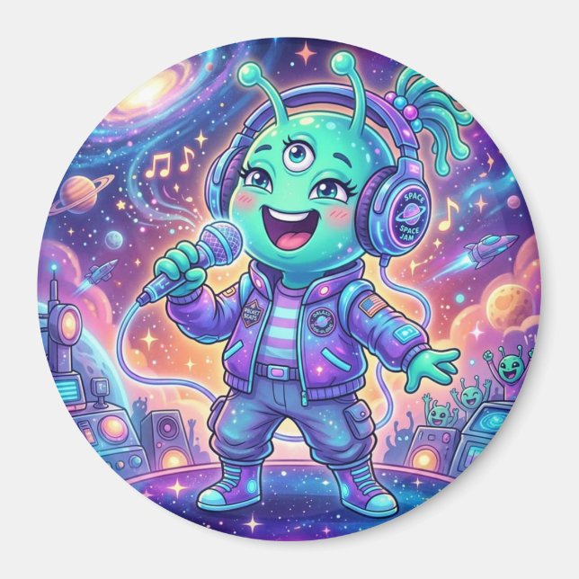 Aimant Alien joyeux (Devant)