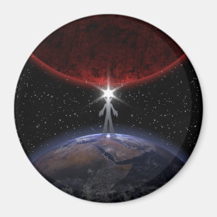 Aimant Alien Parmi Les Planètes
