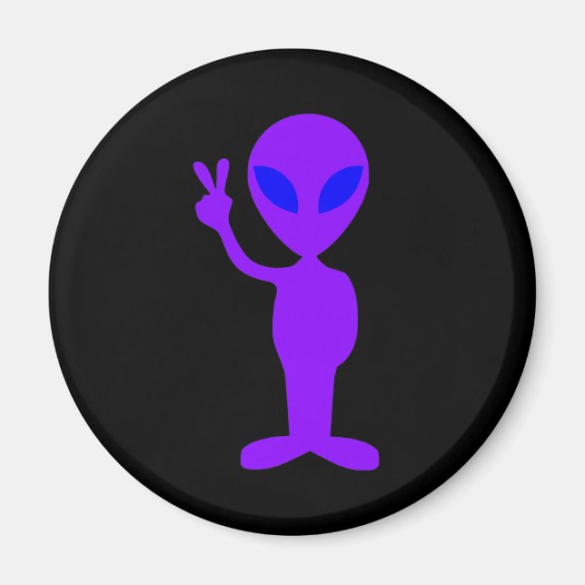 Aimant Alien pourpre (Devant)