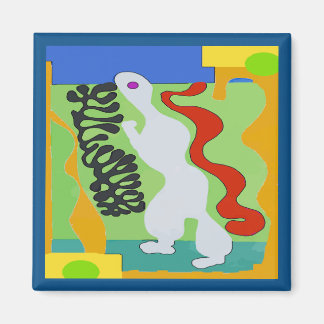 Aimant Alien Space Man Abstrait