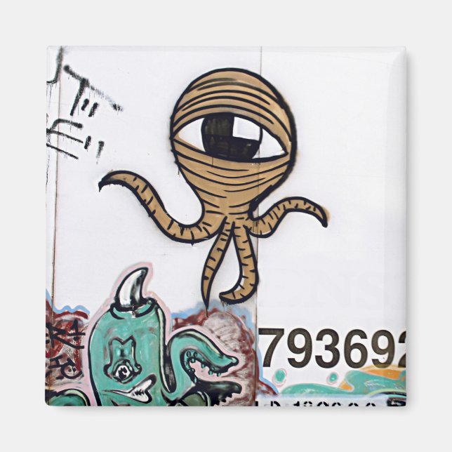 Aimant Aliens Graffitti (Devant)