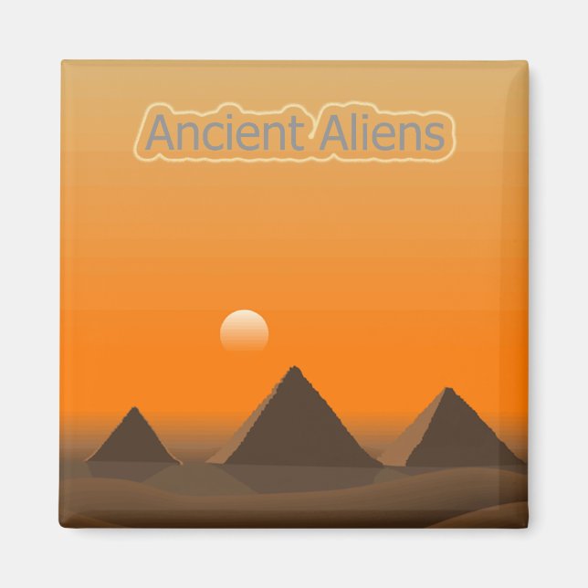Aimant Aliens pyramidaux (Devant)
