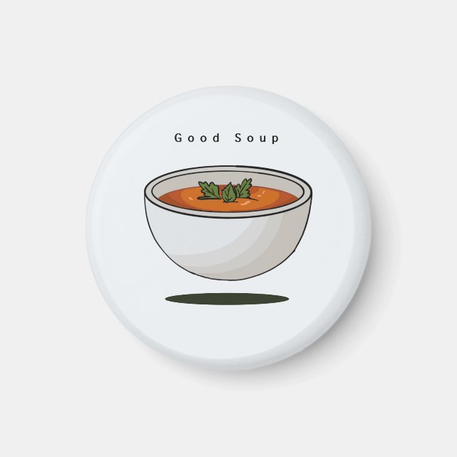 Aimant alimentaire, bonne soupe, aimant (Devant)