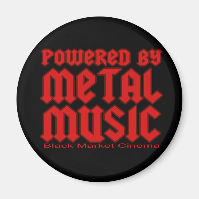Aimant Alimenté par les fans de musique metal Death metal (Devant)