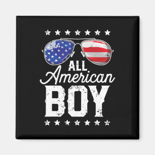 Aimant All American Boy 4 juillet Usa Sungles Famille Ma