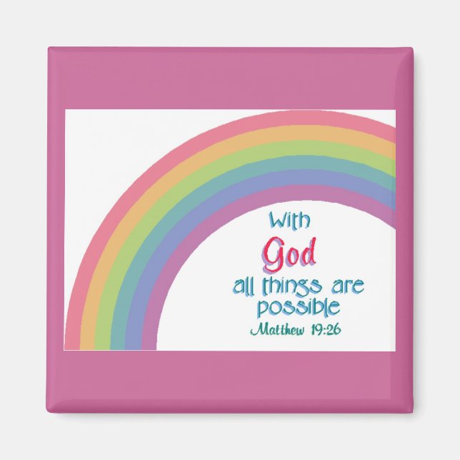 Aimant All Things are Possible (Devant)