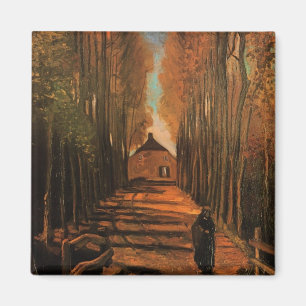 Aimant Allée de peupliers en automne par Vincent van Gogh