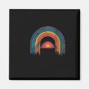 Aimant Allée de sensibilisation Rainbow Vintage