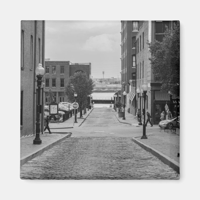 Aimant Allée de St Louis en nuances de gris (Devant)