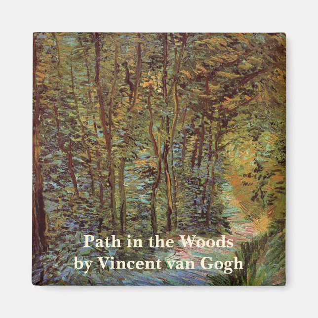 Aimant Allée en forêt par Vincent van Gogh (Devant)