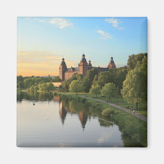 Aimant Allemagne, Aschaffenburg, Schloss (château) (Devant)