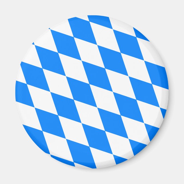 Aimant Allemagne Bavière Drapeau de haute qualité (Devant)