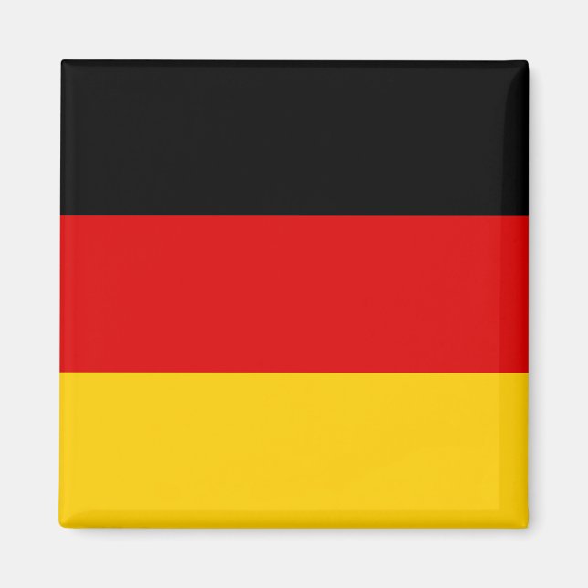 Aimant Allemagne Drapeau Deutschland patriotique allemand (Devant)