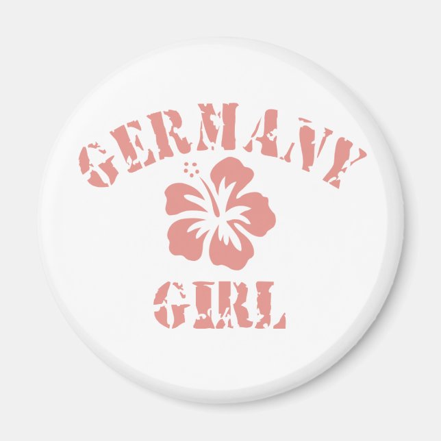 Aimant Allemagne fille rose (Devant)