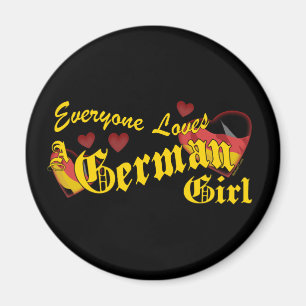 Aimant allemand de fille d'amours
