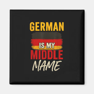 Aimant Allemand Est Mon Moyen-Nom Funky Allemagne Drapeau