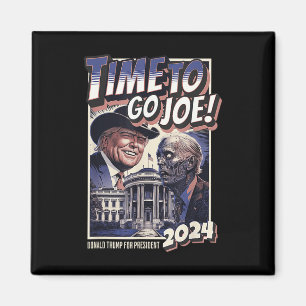 Aimant Aller Joe Funny Pro Trump &amp; Zombie Biden 2024