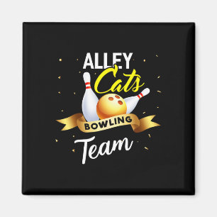Aimant Alley Cat Bowling Shirt Funny Bowler Bowler Bowlin