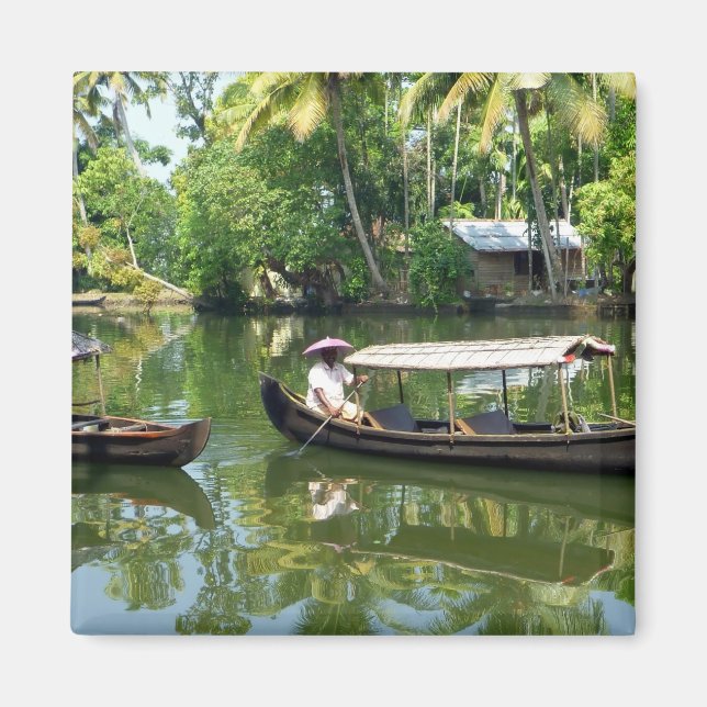 Aimant Alleypey backwaters, Inde (Devant)