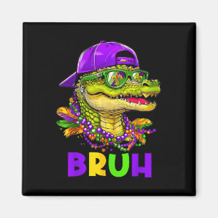 Aimant Alligator Bruh Mardi Gras Costume Ados du Carnaval