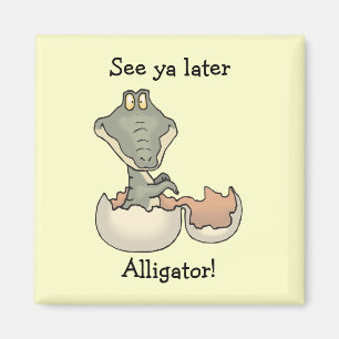 Aimant Alligator de bébé éclosion de l'aimant d'oeuf