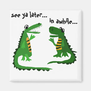Aimant Alligator drôle parlant au crocodile