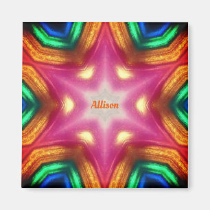 Aimant ALLISON ~ Abstrait rayonnant ~ Personnalisé ~