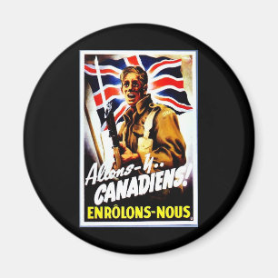 Aimant Allons - Y, Canadiens !