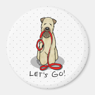 Aimant Allons-y ! Marche à pied à Terrier Chien (1b2)