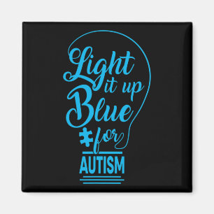 Aimant Allumez-le bleu Sensibilisation sur l'autisme Cade
