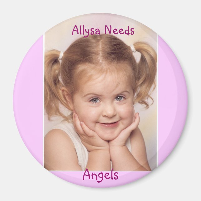 Aimant Allysa a besoin d'anges (Devant)