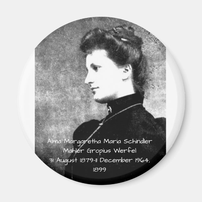 Aimant Alma Margaretha Maria Schindler Mahler Gropius (Devant)