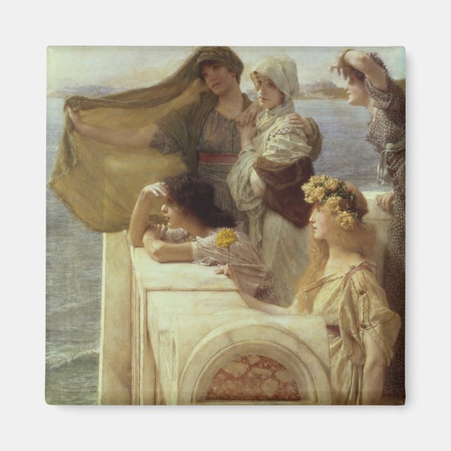 Aimant Alma-Tadema | Au berceau d'Aphrodite, 1908 (Devant)