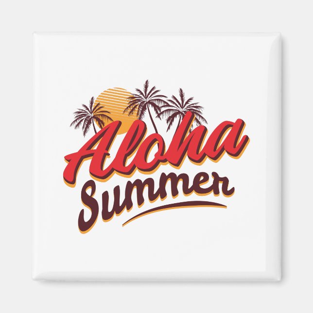 Aimant Aloha été (Devant)