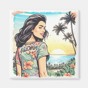 Aimant Aloha Girl