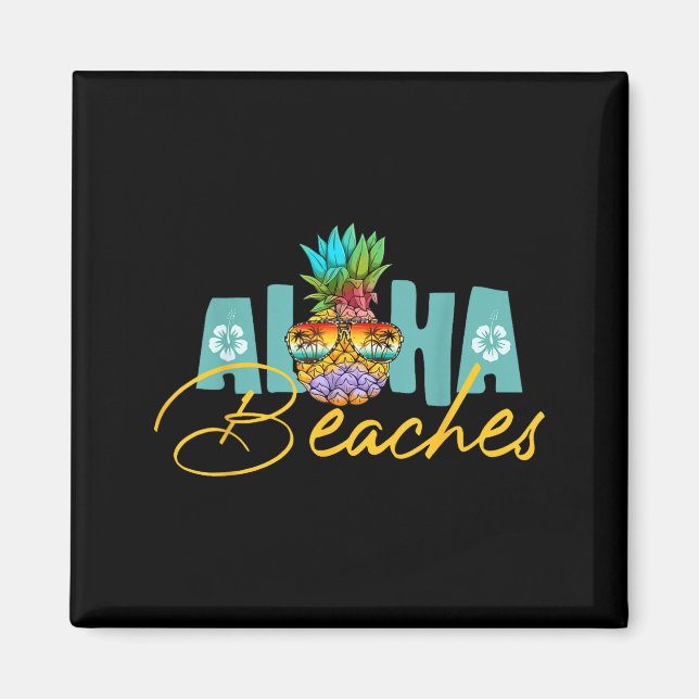 Aimant Aloha hawaï de l'île ressentez l'aloha aloha (Devant)