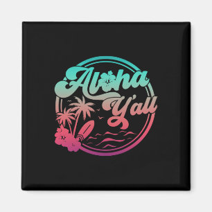 Aimant Aloha Hawaï Palmier Tropical Île Hawaïenne Be