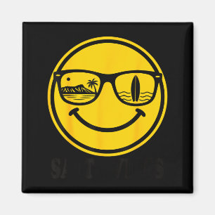 Aimant Aloha hawaïen surf sourire visage waikiki hawaii