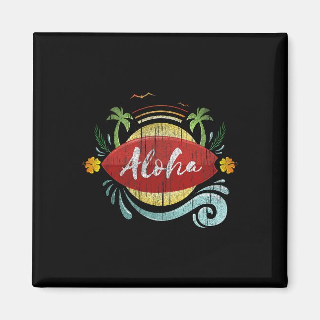 Aimant Aloha Hawaii Luau Costum (Devant)