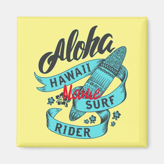 Aimant Aloha Hawaii Surf Rider Thunder_Cove (Devant)