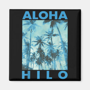 Aimant Aloha Hilo Hawaï Palmier Île Hawaïenne