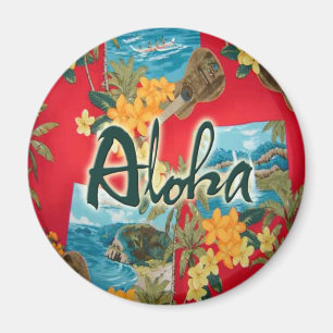 Aimant Aloha rouge