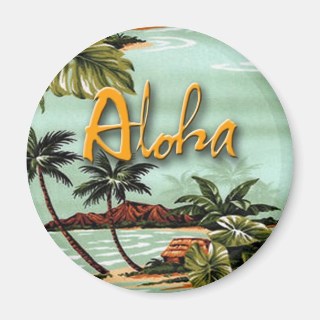 Aimant Aloha Tropical (Devant)
