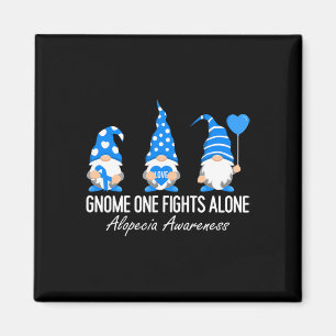 Aimant Alopecia Sensibilisation Gnomes Je Porte Bleu Ruba