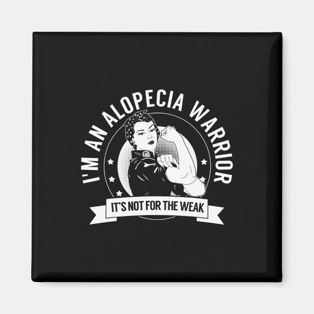 Aimant Alopecia Warrior NFTW - Alopecia Awareness (Devant)
