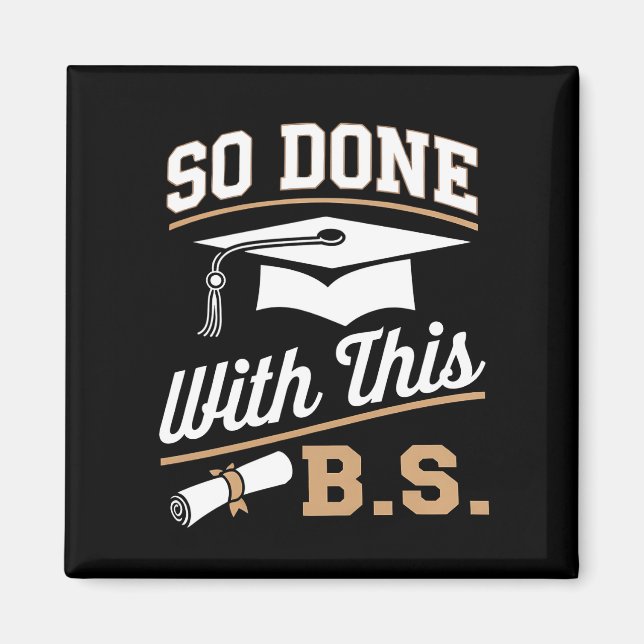 Aimant Alors Terminé Avec Ce Diplômé De Licence BS Diplôm (Devant)